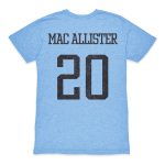 Shop alexis mac allister argentina national team 1863fc player retro tri-blend t-shirt – light blue – Argentina National Team Jerseys & T-Shirts for True Fans