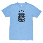 Shop angel di maria argentina national team 1863fc retro player tri-blend t-shirt – light blue – Argentina National Team Jerseys & T-Shirts for True Fans