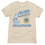 Shop argentina national team 1863fc 16-time copa america champions t-shirt – cream – Argentina National Team Jerseys & T-Shirts for True Fans