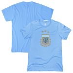 Shop argentina national team 1863fc badge t-shirt – light blue – Argentina National Team Jerseys & T-Shirts for True Fans