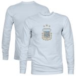 Shop argentina national team 1863fc color badge long sleeve t-shirt – light blue – Argentina National Team Jerseys & T-Shirts for True Fans
