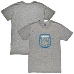 Shop argentina national team 1863fc retro badge tri-blend t-shirt – heather gray – Argentina National Team Jerseys & T-Shirts for True Fans