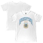 Shop argentina national team 1863fc retro wordmark t-shirt – white – Argentina National Team Jerseys & T-Shirts for True Fans