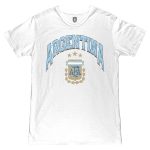 Shop argentina national team 1863fc retro wordmark t-shirt – white – Argentina National Team Jerseys & T-Shirts for True Fans