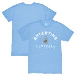 Shop argentina national team 1863fc three-time world champions tri-blend t-shirt – light blue – Argentina National Team Jerseys & T-Shirts for True Fans