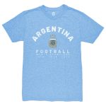 Shop argentina national team 1863fc three-time world champions tri-blend t-shirt – light blue – Argentina National Team Jerseys & T-Shirts for True Fans