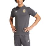 Shop argentina national team adidas originals raglan three-stripe t-shirt – charcoal – Argentina National Team Jerseys & T-Shirts for True Fans