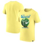 Shop brazil national team nike home field t-shirt – yellow – Argentina National Team Jerseys & T-Shirts for True Fans