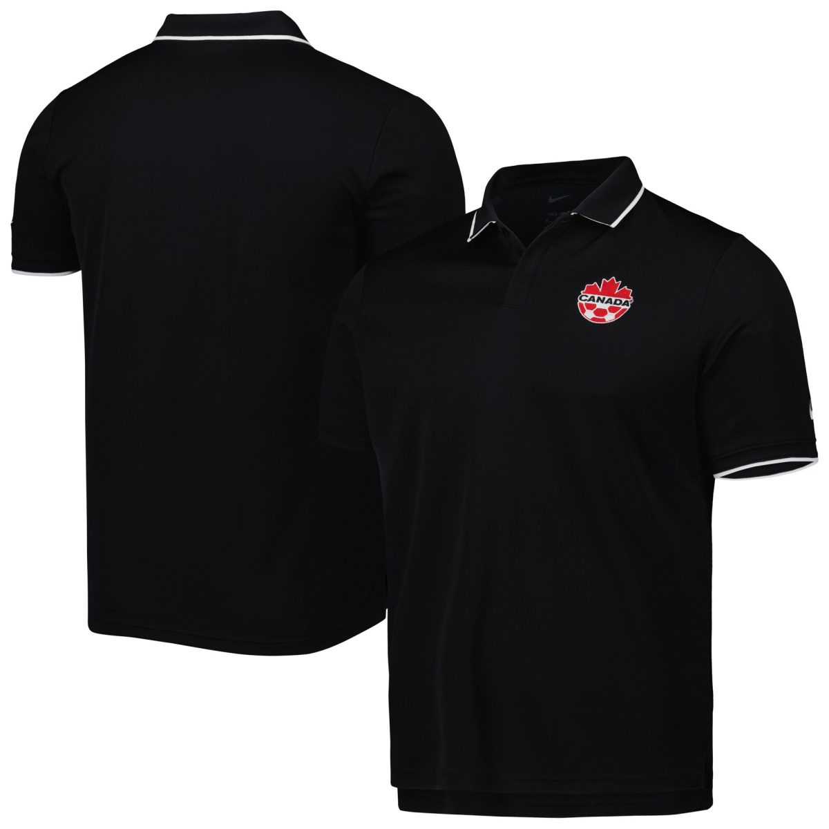 Shop canada soccer nike collegiate polo – black – Argentina National Team Jerseys & T-Shirts for True Fans