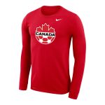 Shop canada soccer nike primary logo legend performance long sleeve t-shirt – red – Argentina National Team Jerseys & T-Shirts for True Fans