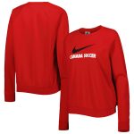 Shop canada soccer nike women8217s lockup varsity tri-blend raglan pullover sweatshirt – red – Argentina National Team Jerseys & T-Shirts for True Fans