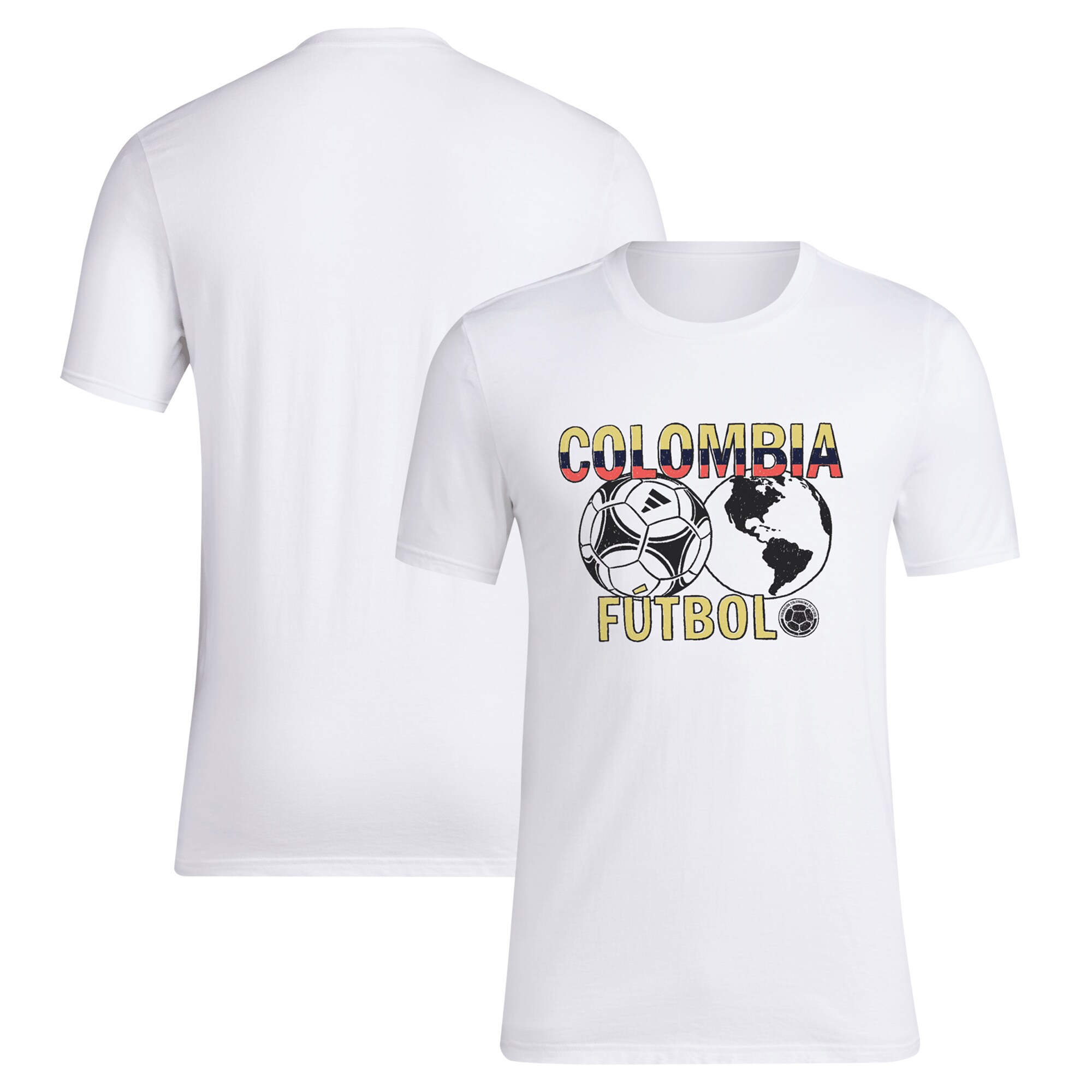 Shop colombia national team adidas around the world t-shirt – white – Argentina National Team Jerseys & T-Shirts for True Fans