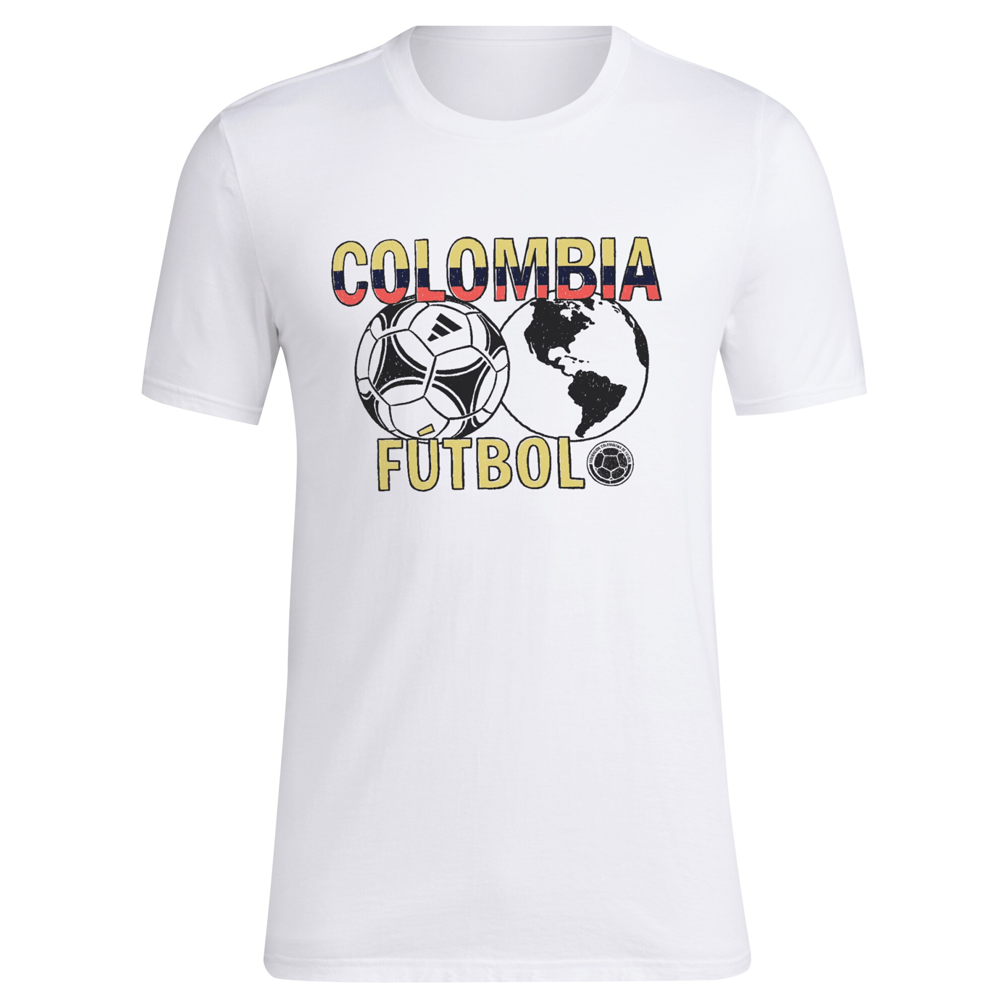 Shop colombia national team adidas around the world t-shirt – white – Argentina National Team Jerseys & T-Shirts for True Fans