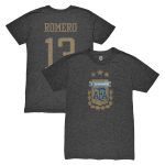 Shop cristian romero argentina national team 1863fc player vintage tri-blend t-shirt – black – Argentina National Team Jerseys & T-Shirts for True Fans