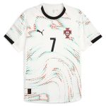Shop cristiano ronaldo portugal national team puma 2025 away authentic jersey – white – Argentina National Team Jerseys & T-Shirts for True Fans