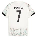 Shop cristiano ronaldo portugal national team puma 2025 away authentic jersey – white – Argentina National Team Jerseys & T-Shirts for True Fans