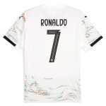 Shop cristiano ronaldo portugal national team puma 2025 away replica jersey – white – Argentina National Team Jerseys & T-Shirts for True Fans