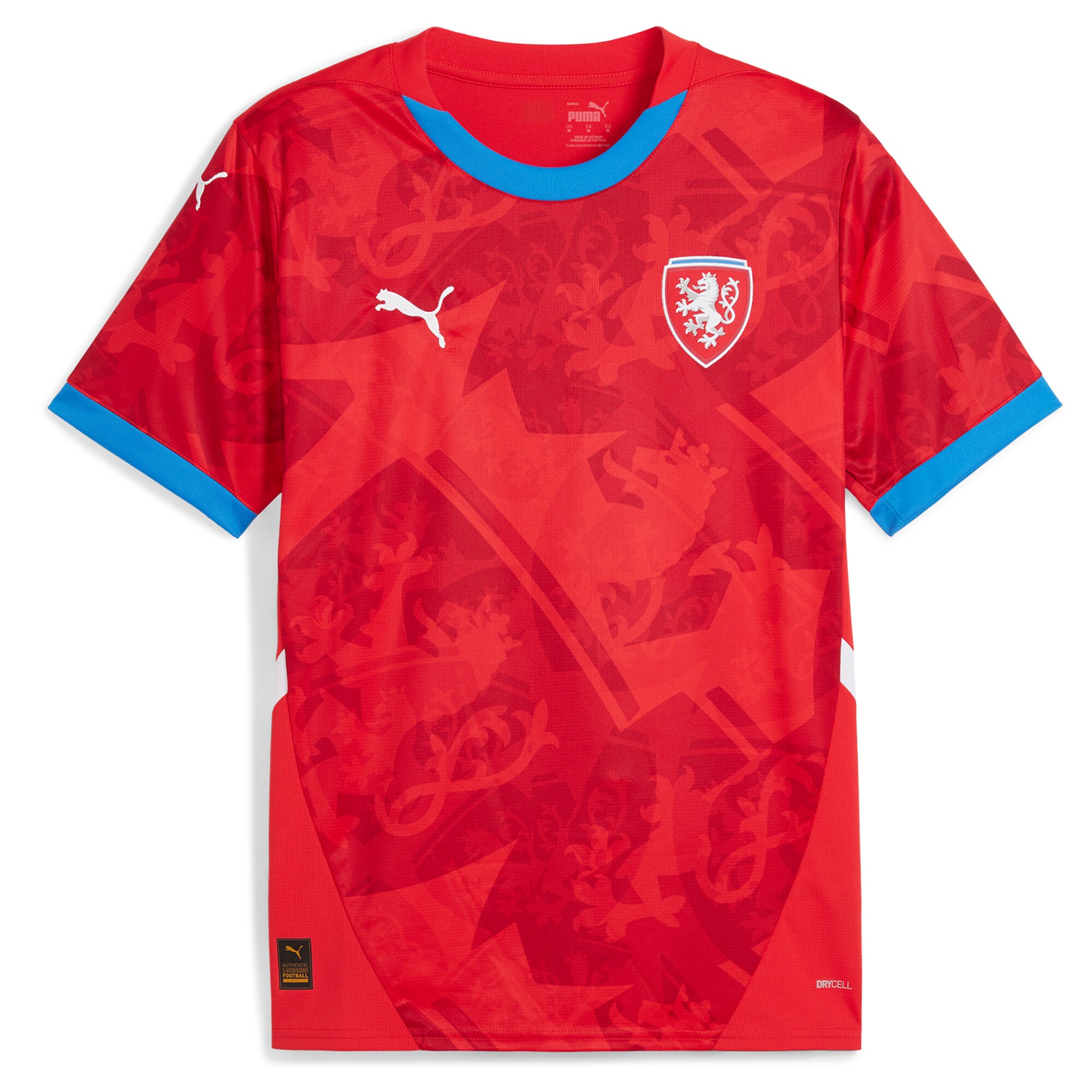 Shop czech republic national team puma 2024 home replica jersey – red – Argentina National Team Jerseys & T-Shirts for True Fans