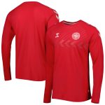 Shop denmark national team fan raglan long sleeve t-shirt – red – Argentina National Team Jerseys & T-Shirts for True Fans