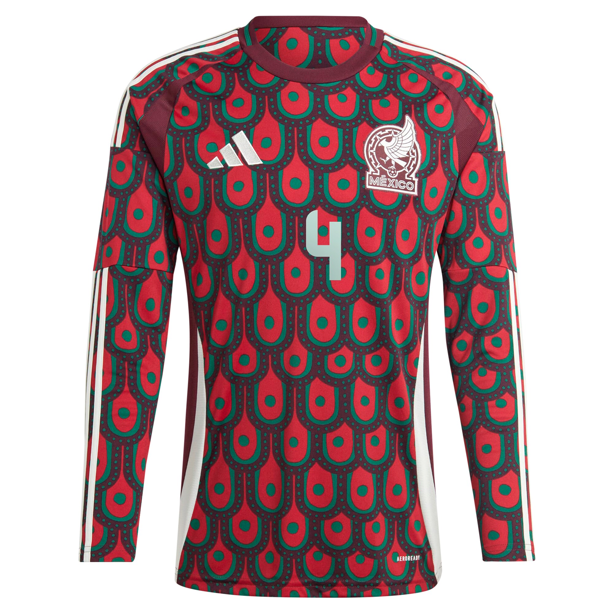 Shop edson alvarez mexico national team adidas 2024 home replica player long sleeve jersey – burgundy – Argentina National Team Jerseys & T-Shirts for True Fans