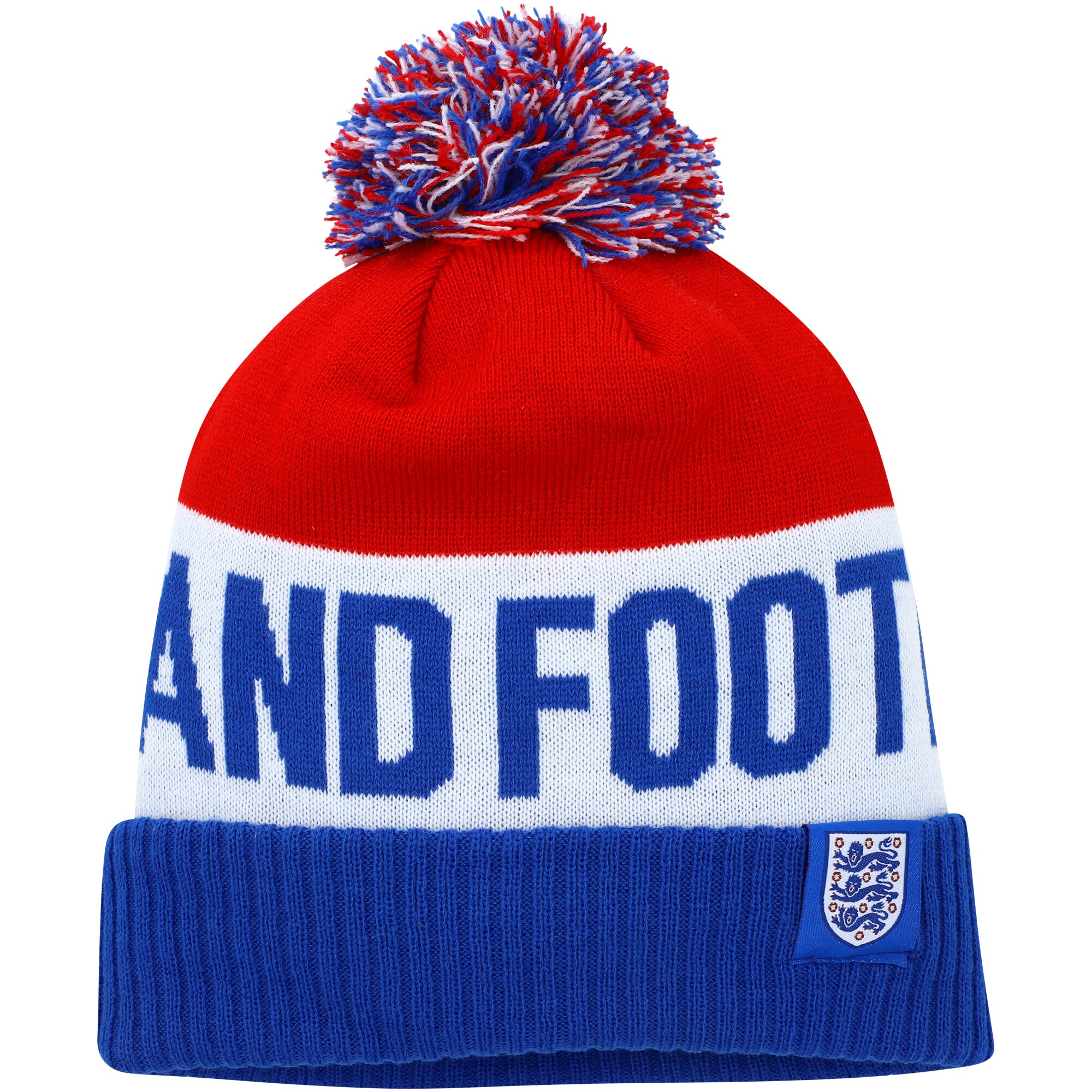 Shop england national team nike classic stripe cuffed knit hat with pom – bluered – Argentina National Team Jerseys & T-Shirts for True Fans