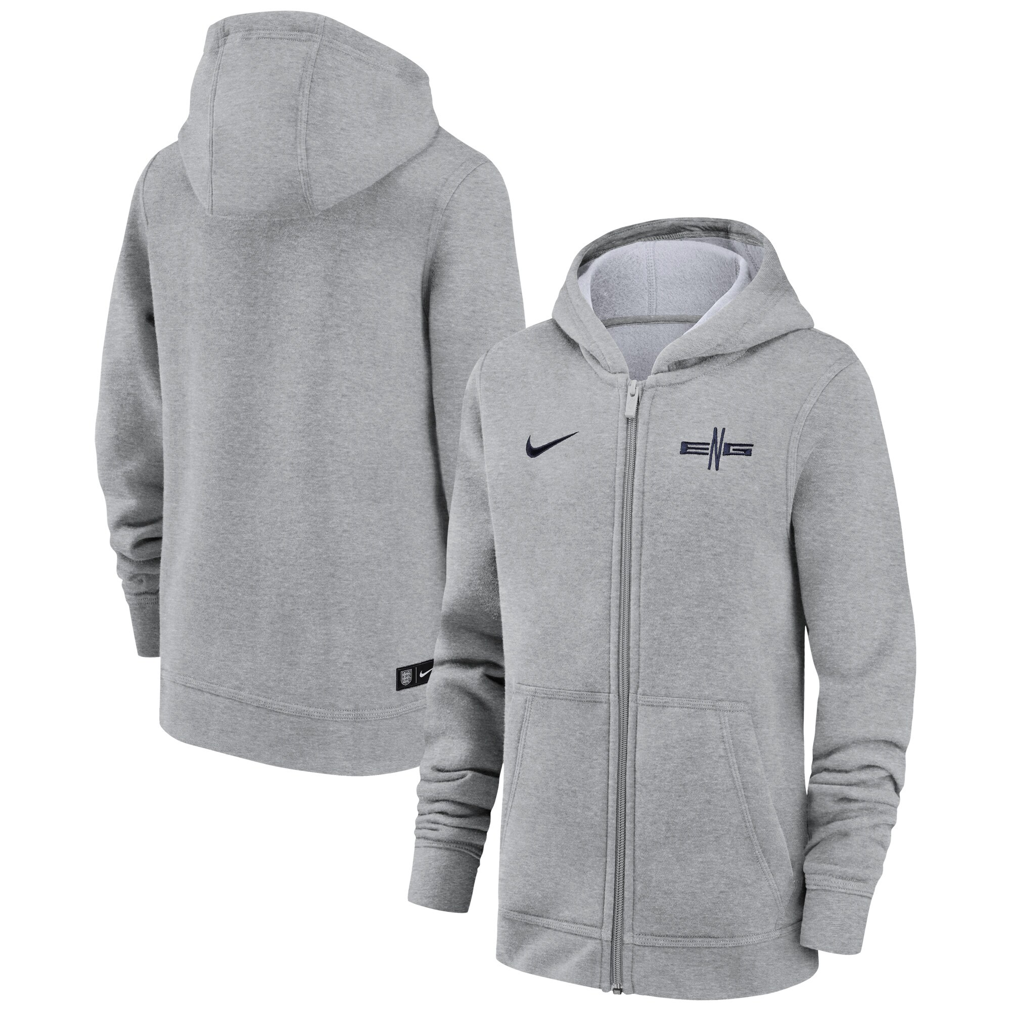 Shop england national team nike youth logo club full-zip hoodie – gray – Argentina National Team Jerseys & T-Shirts for True Fans
