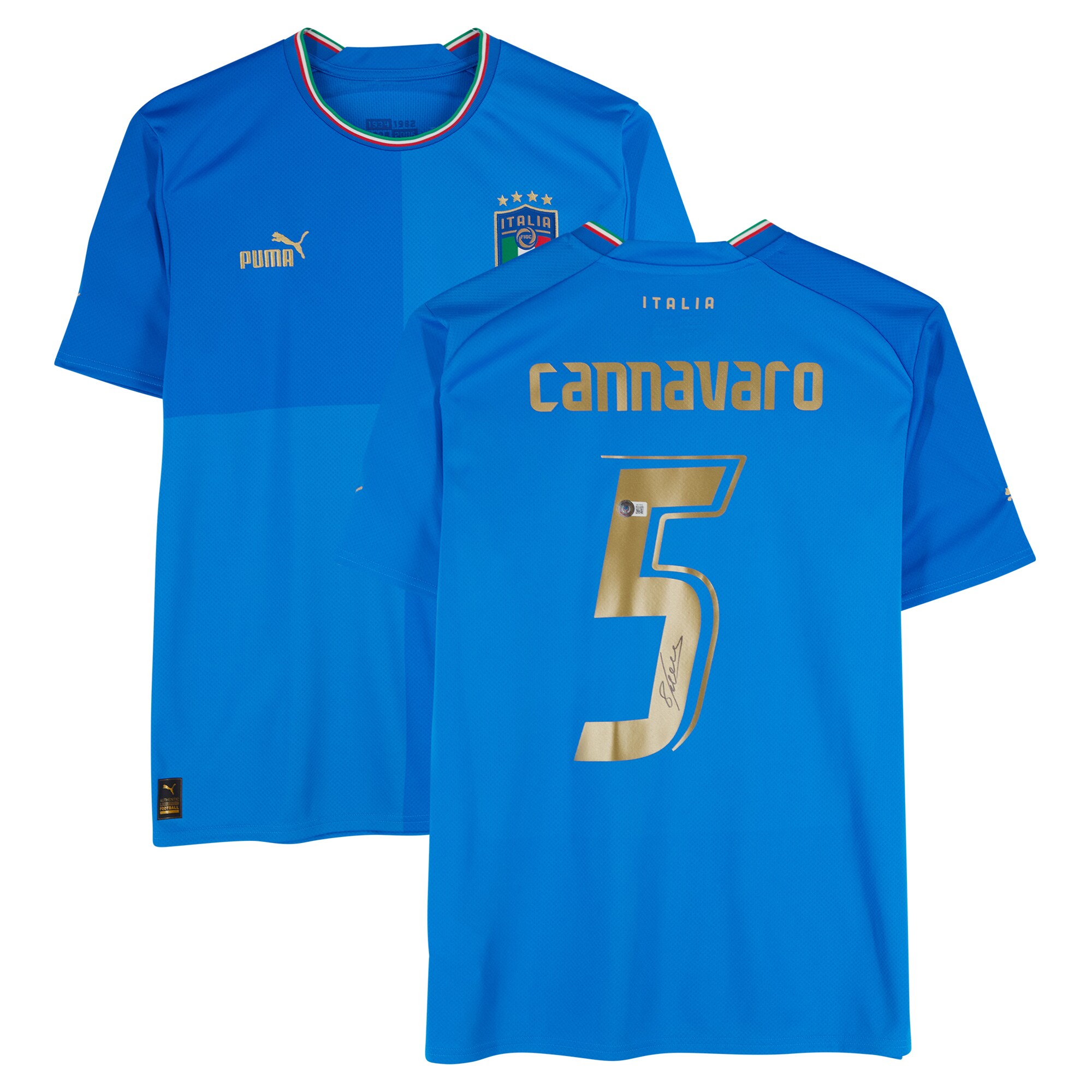 Shop fabio cannavaro italy national team autographed fanatics authentic 2022-23 blue home puma jersey – bas – Argentina National Team Jerseys & T-Shirts for True Fans
