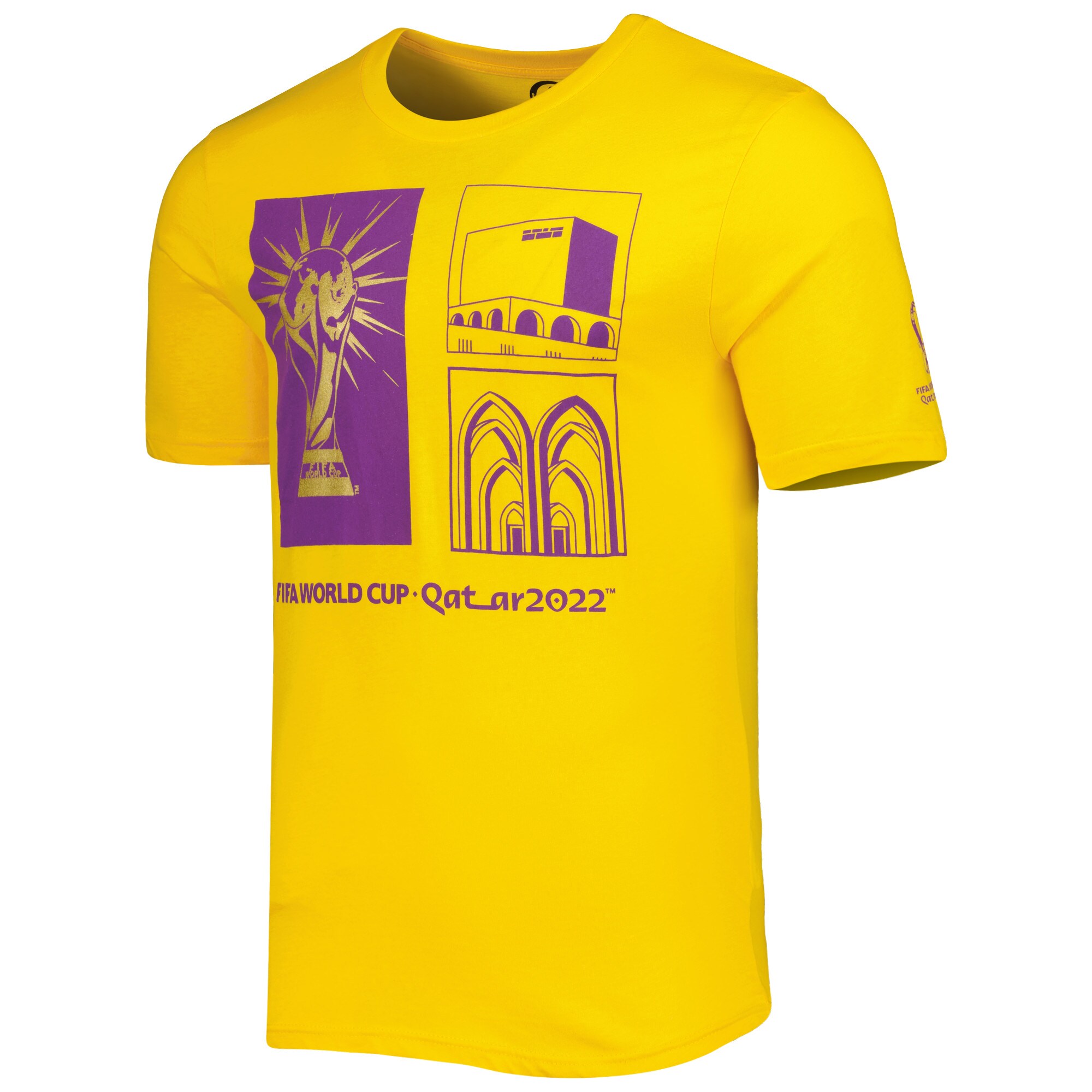 Shop fifa world cup qatar 2022 around the world t-shirt – yellow – Argentina National Team Jerseys & T-Shirts for True Fans