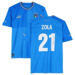 Shop gianfranco zola italy national team autographed fanatics authentic 2022-23 blue home puma jersey – bas – Argentina National Team Jerseys & T-Shirts for True Fans