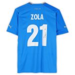 Shop gianfranco zola italy national team autographed fanatics authentic 2022-23 blue home puma jersey – bas – Argentina National Team Jerseys & T-Shirts for True Fans