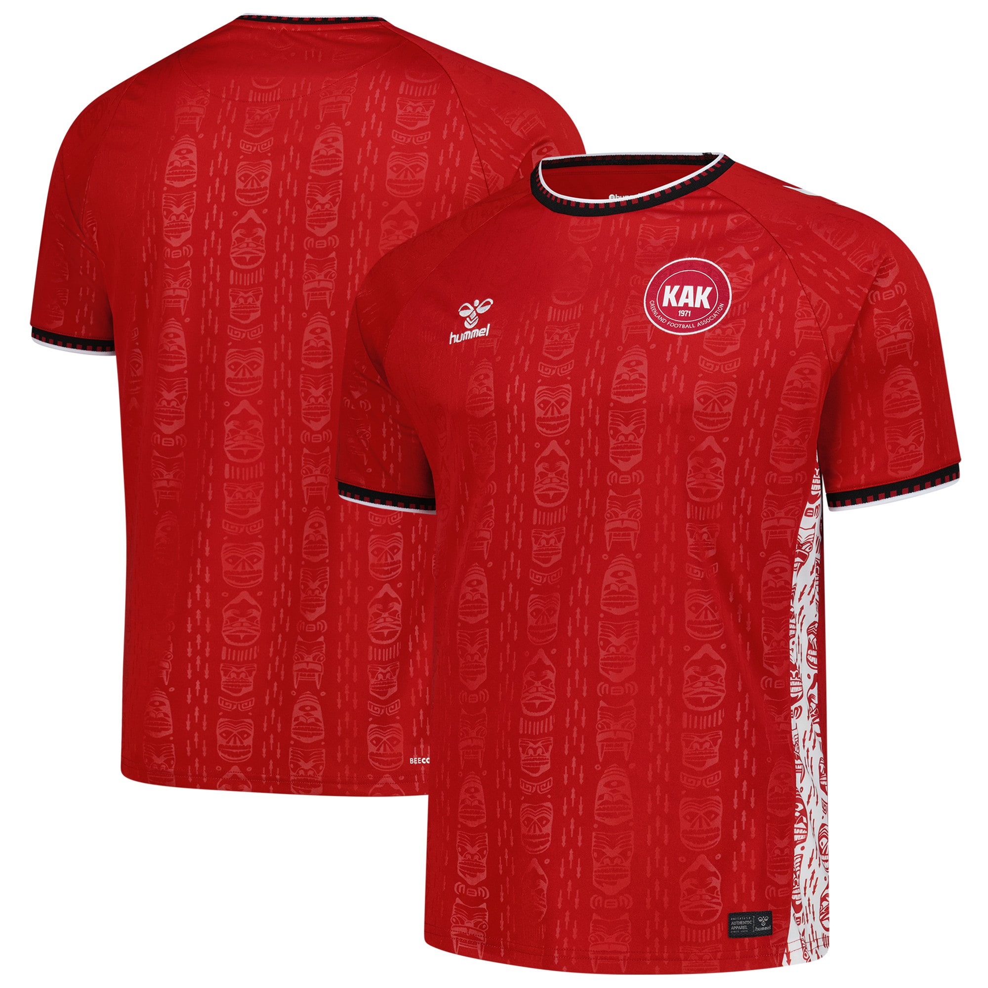 Shop greenland national team hummel 2025 home replica jersey – red – Argentina National Team Jerseys & T-Shirts for True Fans