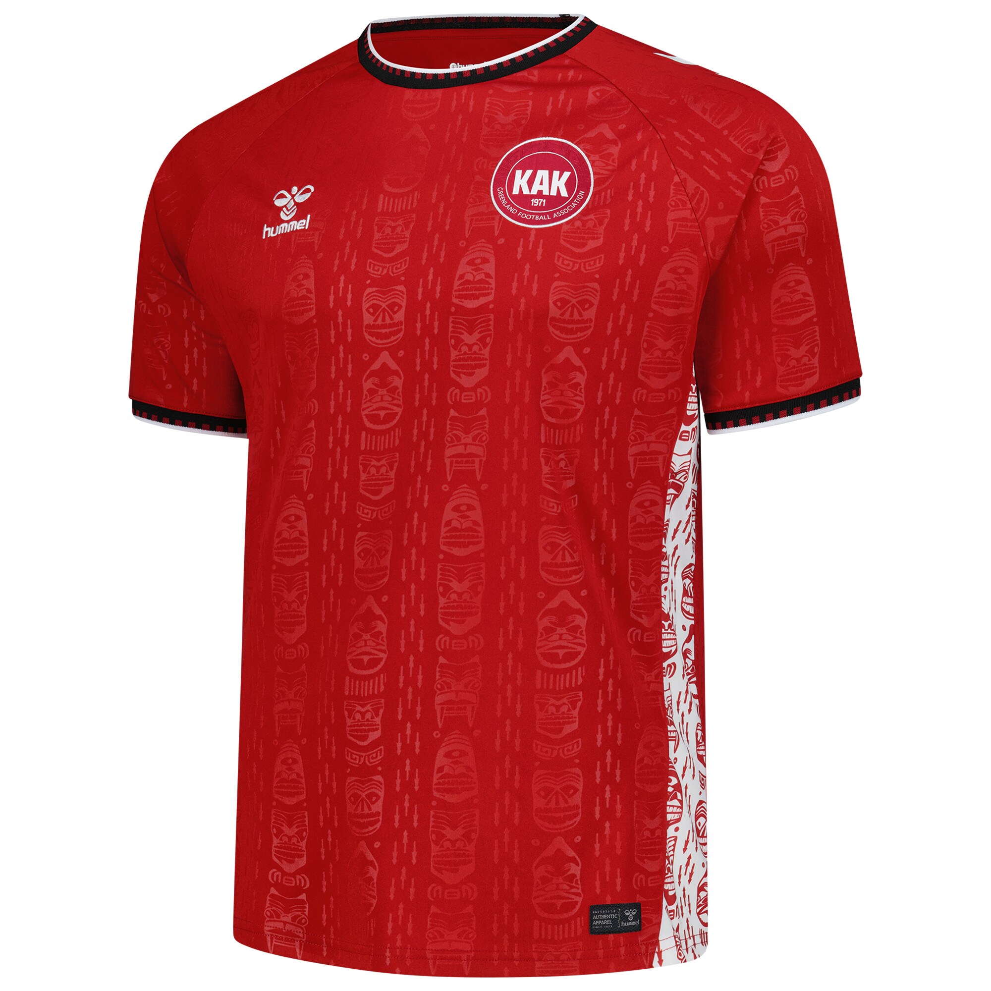 Shop greenland national team hummel 2025 home replica jersey – red – Argentina National Team Jerseys & T-Shirts for True Fans