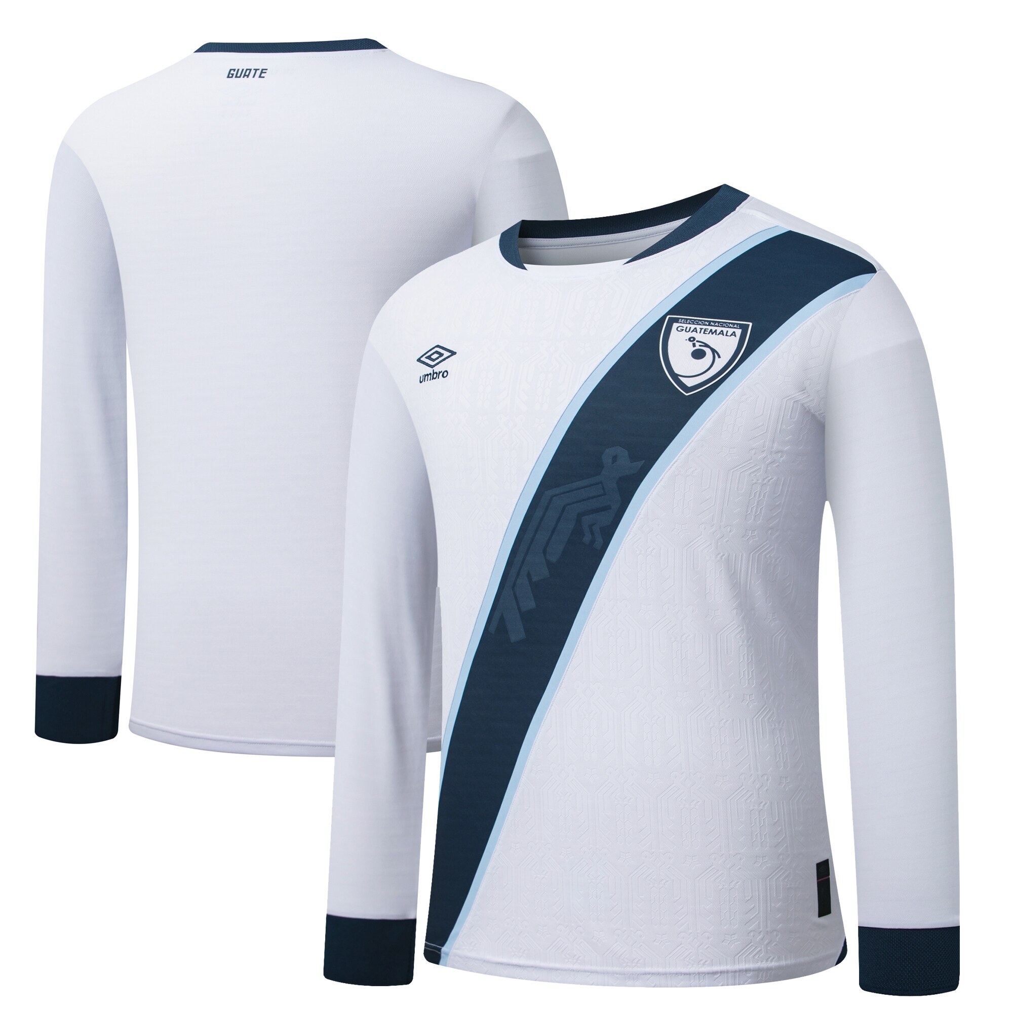 Shop guatemala national team umbro 2025 home replica long sleeve jersey – white – Argentina National Team Jerseys & T-Shirts for True Fans