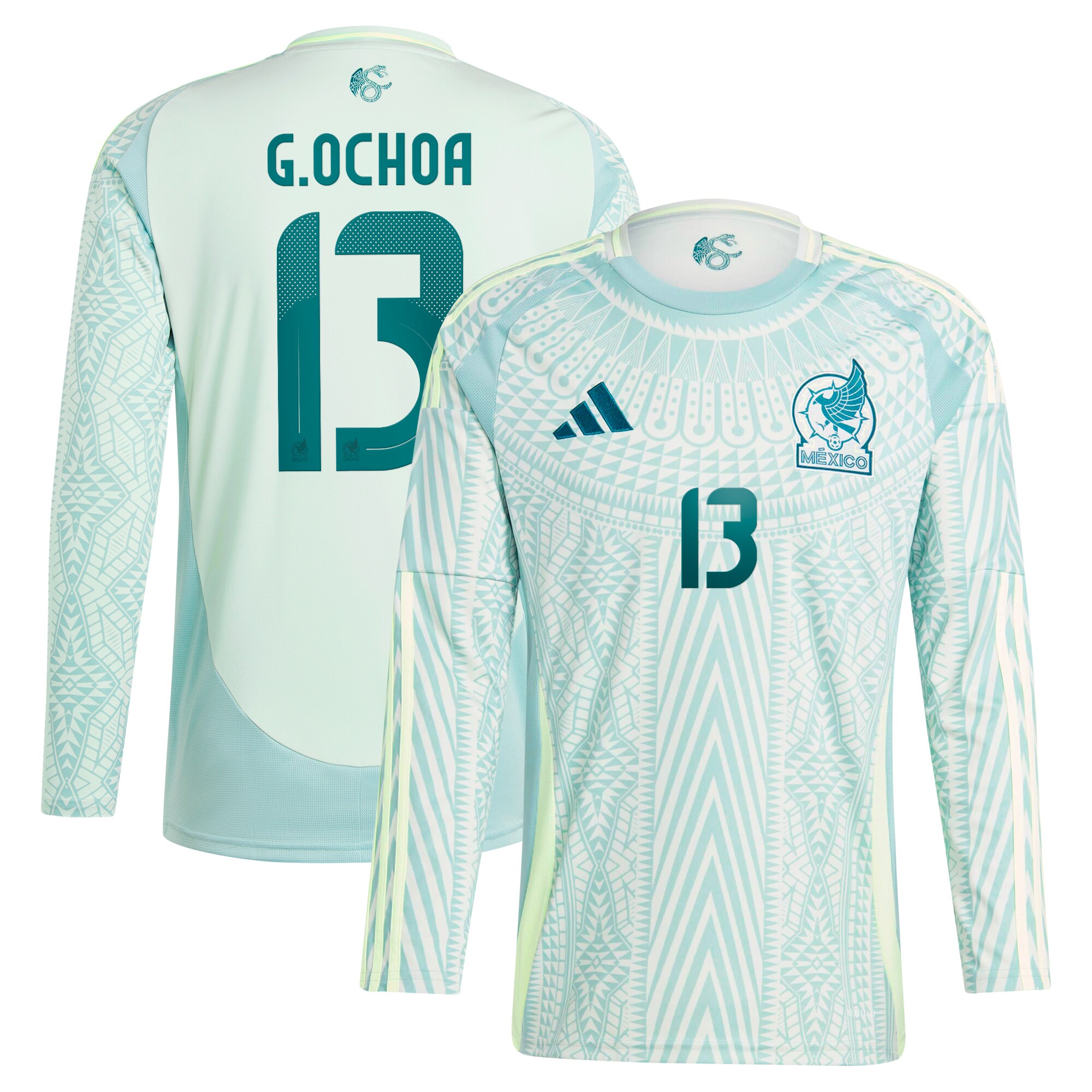 Shop guillermo ochoa mexico national team adidas 2024 away replica player long sleeve jersey – green – Argentina National Team Jerseys & T-Shirts for True Fans