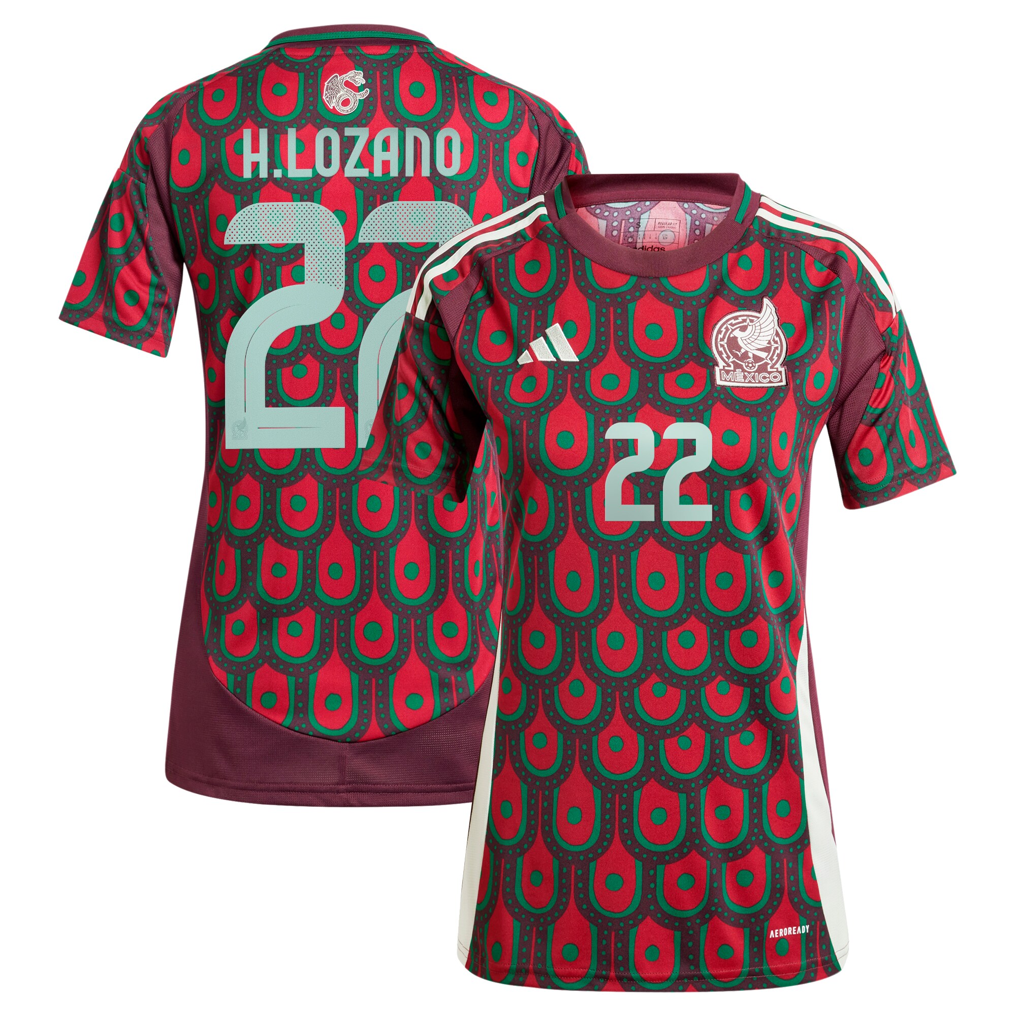 Shop hirving lozano mexico national team adidas women8217s 2024 home replica player jersey – burgundy – Argentina National Team Jerseys & T-Shirts for True Fans