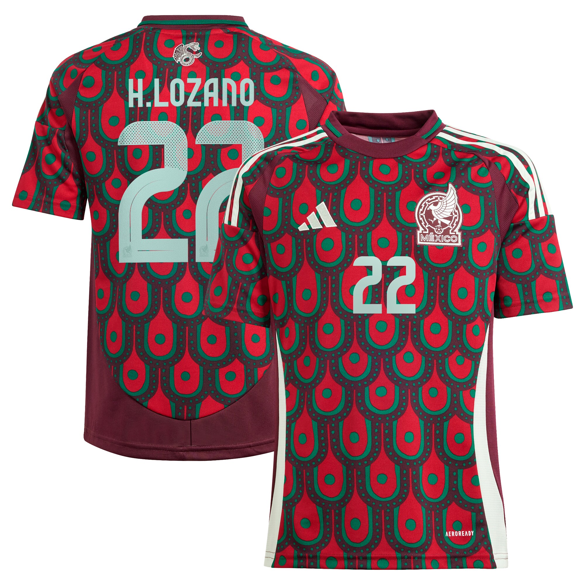 Shop hirving lozano mexico national team adidas youth 2024 home replica player jersey – green – Argentina National Team Jerseys & T-Shirts for True Fans