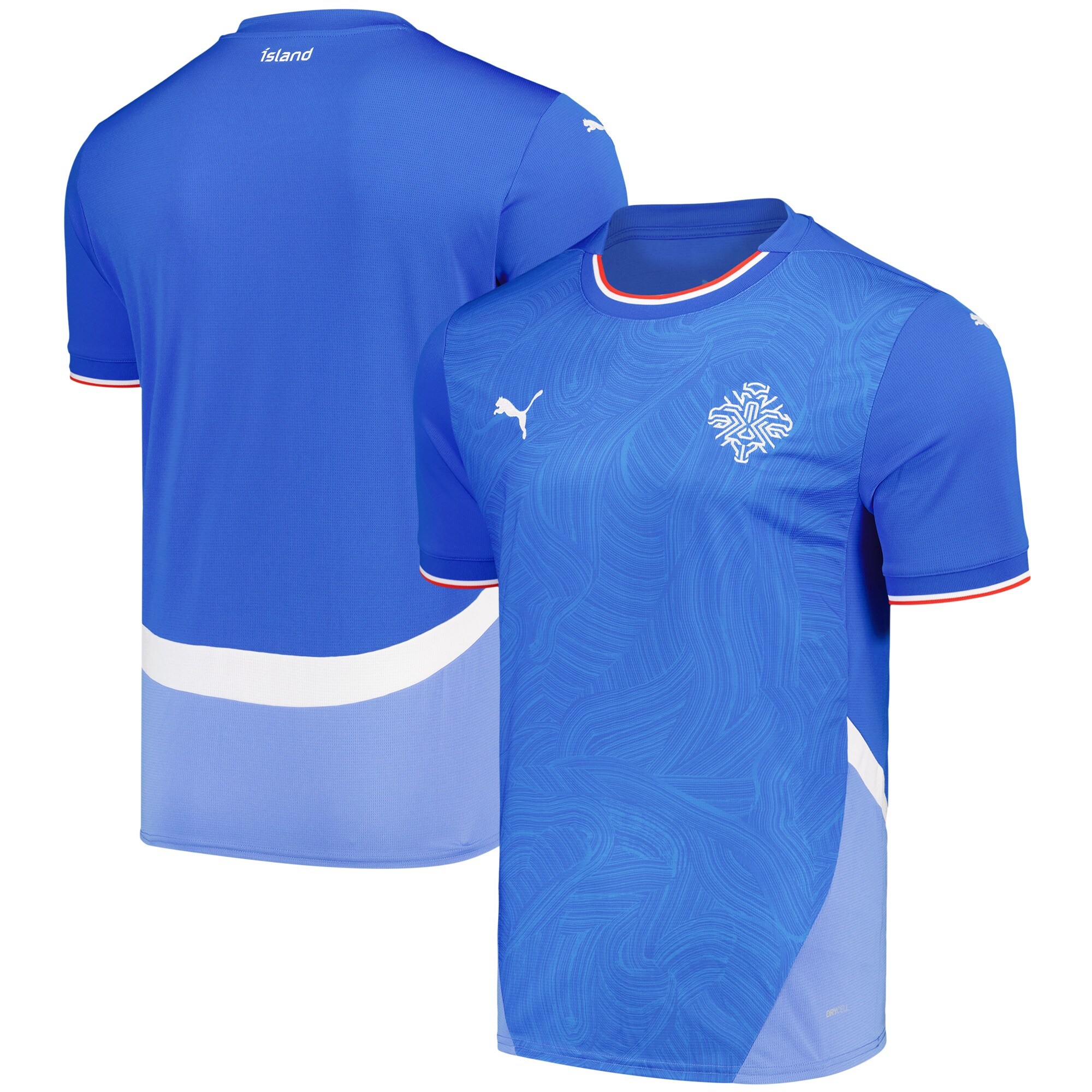 Shop iceland national team puma 2024 home replica jersey – blue – Argentina National Team Jerseys & T-Shirts for True Fans