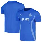 Shop iceland national team puma 2024 pre-match jersey – blue – Argentina National Team Jerseys & T-Shirts for True Fans
