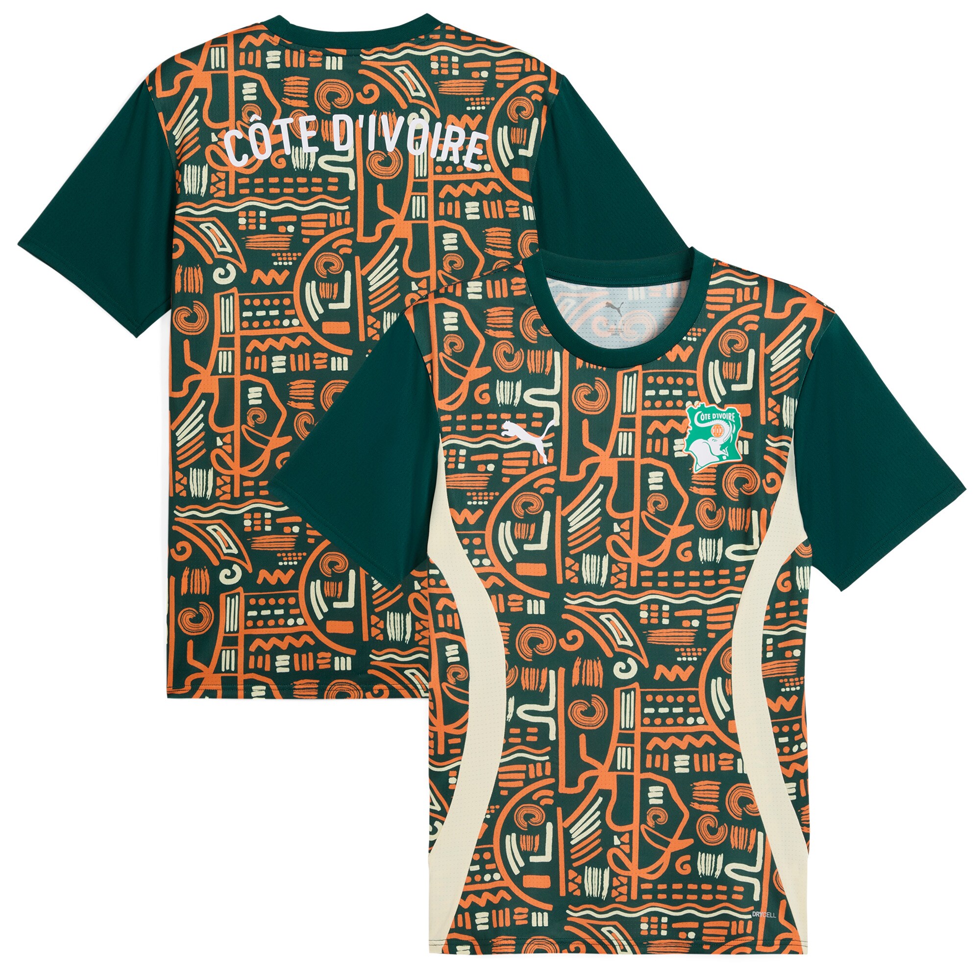Shop ivory coast national team puma 2025 pre-match jersey – green – Argentina National Team Jerseys & T-Shirts for True Fans