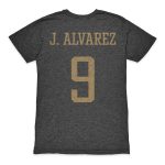Shop julián Álvarez argentina national team 1863fc player retro tri-blend t-shirt – heather black – Argentina National Team Jerseys & T-Shirts for True Fans