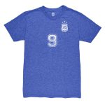 Shop julián Álvarez argentina national team 1863fc retro name amp number tri-blend t-shirt – blue – Argentina National Team Jerseys & T-Shirts for True Fans