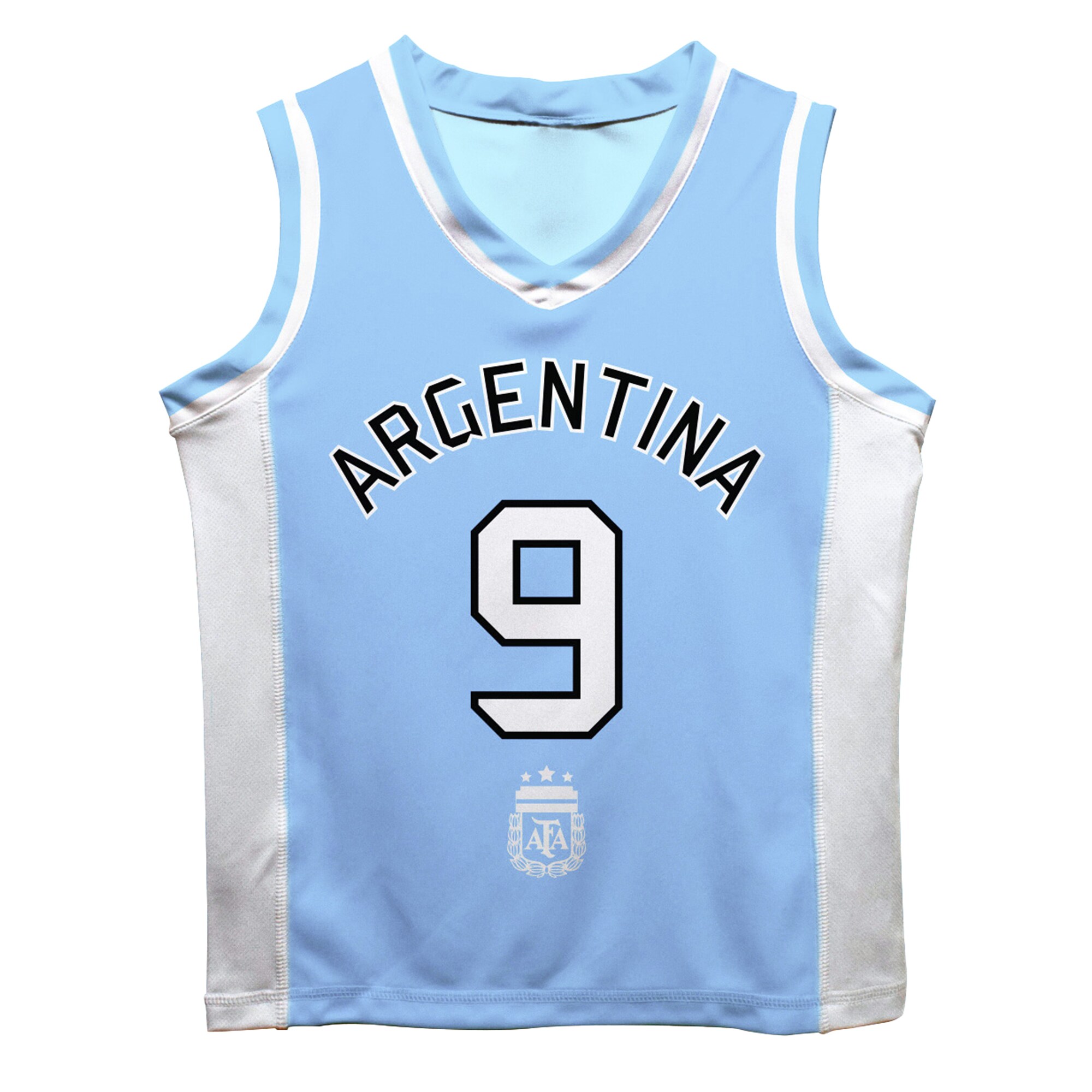 Shop julián Álvarez argentina national team vive la fete mesh basketball jersey – light blue – Argentina National Team Jerseys & T-Shirts for True Fans