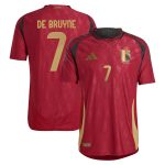 Shop kevin de bruyne belgium national team adidas 2024 home authentic player jersey – burgundy – Argentina National Team Jerseys & T-Shirts for True Fans