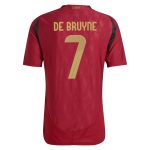 Shop kevin de bruyne belgium national team adidas 2024 home authentic player jersey – burgundy – Argentina National Team Jerseys & T-Shirts for True Fans