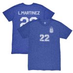 Shop lautaro martinez argentina national team 1863fc retro player tri-blend t-shirt – blue – Argentina National Team Jerseys & T-Shirts for True Fans