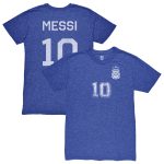 Shop lionel messi argentina national team 1863fc retro name amp number tri-blend t-shirt – blue – Argentina National Team Jerseys & T-Shirts for True Fans