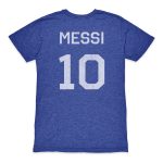 Shop lionel messi argentina national team 1863fc retro name amp number tri-blend t-shirt – blue – Argentina National Team Jerseys & T-Shirts for True Fans