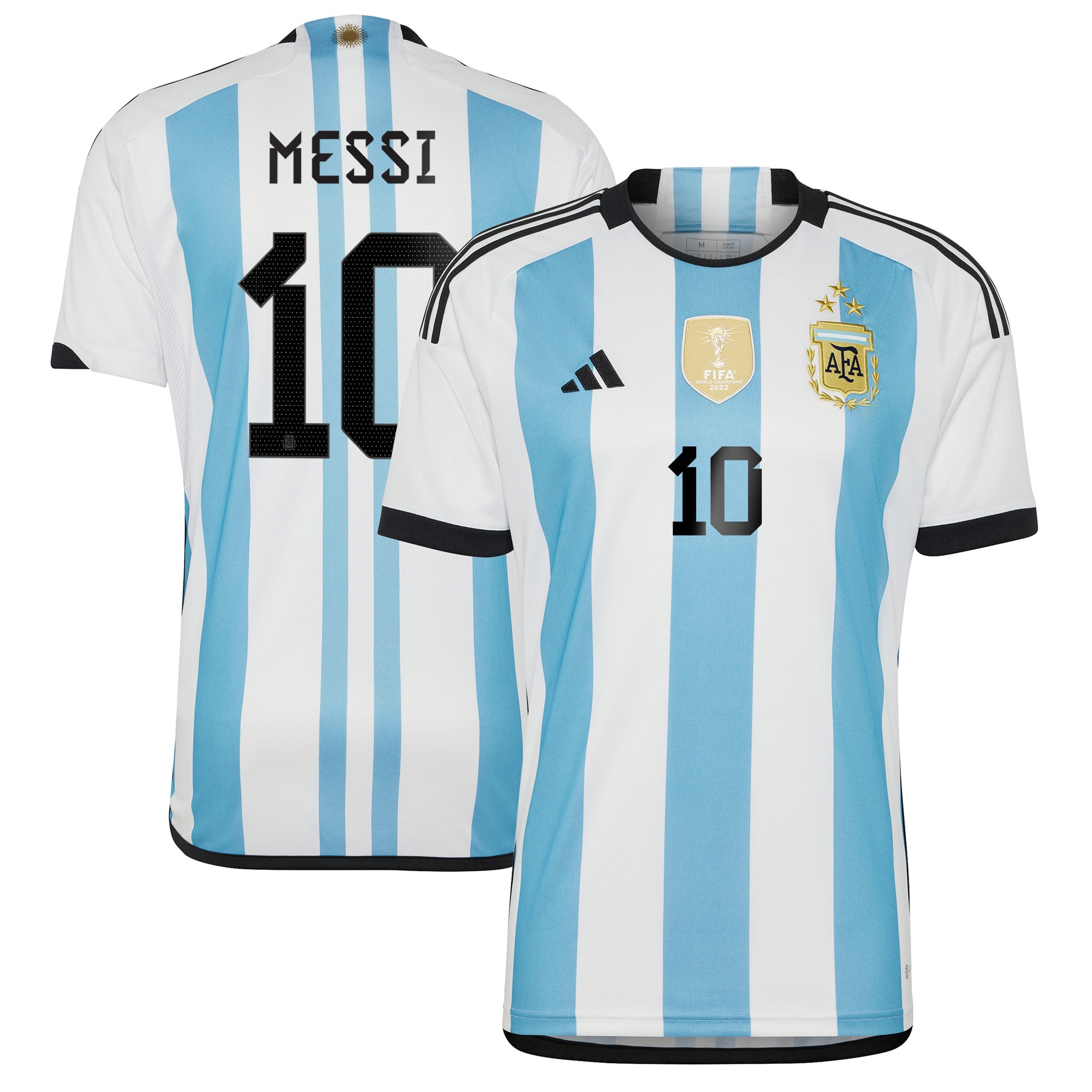 Shop lionel messi argentina national team adidas 2022 winners home replica jersey – whitelight blue – Argentina National Team Jerseys & T-Shirts for True Fans