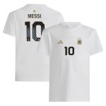 Shop lionel messi argentina national team adidas youth name amp number t-shirt – white – Argentina National Team Jerseys & T-Shirts for True Fans