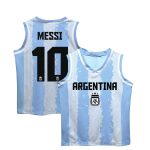 Shop lionel messi argentina national team vive la fete youth painted stripes basketball jersey – light blue – Argentina National Team Jerseys & T-Shirts for True Fans